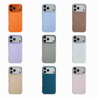 Coque arrière en silicone à motif ondulé simple pour iPhone 17 16 18 Pro Max avec cadre métallique pour appareil photo, antichoc et magnétique