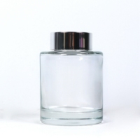 Diffuseur de parfum personnalisé en verre noir de luxe de 200 ml, emballé dans une bouteille en verre de luxe personnalisée