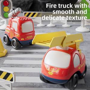 Produit transfrontalier populaire : Voiture <span class=keywords><strong>de</strong></span> <span class=keywords><strong>pompier</strong></span> <span class=keywords><strong>de</strong></span> <span class=keywords><strong>dessin</strong></span> <span class=keywords><strong>animé</strong></span> à inertie avec fonction <span class=keywords><strong>de</strong></span> recul, jouet éducatif pour garçons, vente en gros - Product Image 4