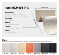 Intérieur Extérieur MCM Travertin Dalle de pierre tendre Argile Carrelage mural Matériau de revêtement Panneau mural en pierre flexible pour décoration murale