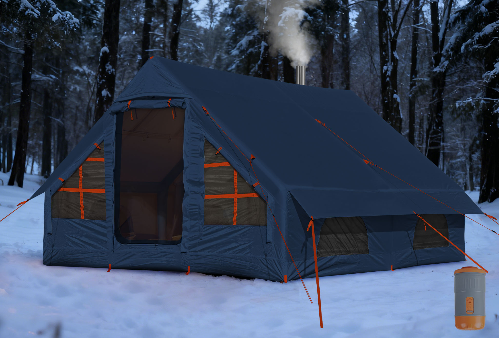 grey tent