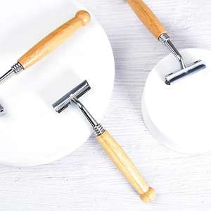 Vente en gros de rasoirs jetables biodégradables en bambou, carte de logo en acier, lame à double caractéristique, poignée d'impression couleur pour hôtels occidentaux - Product Image 4