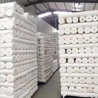 Zhejiang gros bas prix peau de pêche blanc ingrey tissu 100 polyester tissu pour textiles de maison