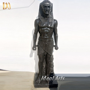 Usine de décoration de jardin sculpture à la main grandeur nature pierre naturelle marbre ancien <span class=keywords><strong>pharaon</strong></span> égyptien <span class=keywords><strong>Statue</strong></span> à vendre - Product Image 1