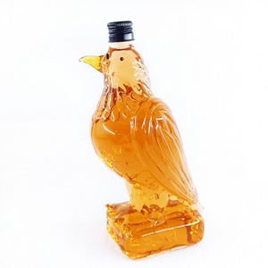 Bouteille à liqueur en forme d'aigle pour gin, <span class=keywords><strong>tequila</strong></span>, rhum, brandy, whisky, 375 ml, bouteille à vin en verre vide, bouteille à liqueur spéciale en verre - Product Image 1
