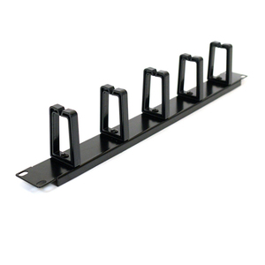 5 Vòng 19Inch Giá Đỡ Kim Loại Gắn Bảng Điều Khiển Quản Lý Cáp 1U Ngang - Product Image 2
