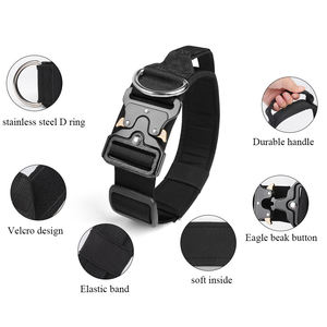 Collar de perro Premium con hebilla de metal de liberación rápida resistente con asa - Product Image 3