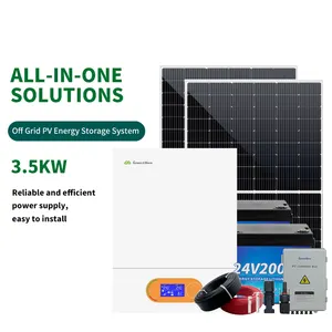घर के लिए थोक पूर्ण सौर पैनल 3500w ऑफ ग्रिड सिस्टम सौर किट ऑल-इन-वन पैकेजिंग समाधान