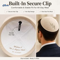 Kippa/Yarmulke en lin rose à 4 panneaux, fournisseur en gros, broderie personnalisée, casquette Judaica pour mariage juif et Bar Mitzvah