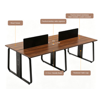 Meubles de bureau sur mesure, table en bois, bureau d'ordinateur, poste de travail avec cloisons de bureau, armoire de rangement