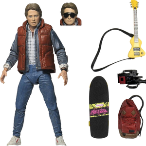 NECA Film Ritorno al Futuro Marty McFly Action Figure con Articolazioni Mobili Statuetta in PVC Modellino da Collezione Giocattolo - Product Image 1