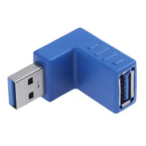 90 Degree USB 2.0 USB 3.0 Male to Female Adapter L Shaped Left Right USB3.0 M/F Data Transfer Converter Wire Extender Connector