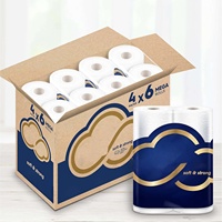Rouleaux de papier toilette en gros OEM ODM à prix abordable, ultra doux, qualité standard d'usine