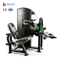 Appareil de musculation professionnel à charges guidées pour l'entraînement des jambes : Machine à flexions assises pour le renforcement des quadriceps et des ischio-jambiers