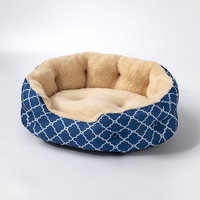 Confortable et portable chat chien dormir velours lin tissu lit pour animaux de compagnie imperméable Oxford doux Durable lavable chiot lit