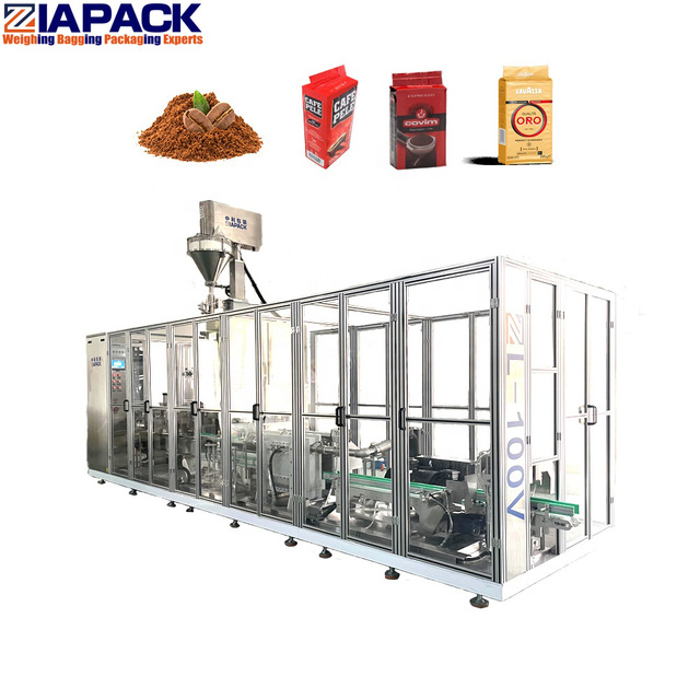 Automatic Vacuum Coffee Packing Machine Customizable Coffee Bean Ground Coffee Vacuum Brick Bag Packaging Machine
