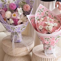 Papier d'emballage pour bouquet de fleurs imperméable Victoria Garden, Matériaux d'emballage floraux