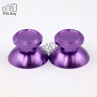 NSLikey 2PCS Joystick analogique en métal pour manette Xbox One PS4, couvre-joystick en métal