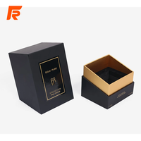 Boîte-cadeau haut de gamme imperméable pour flacon de parfum incliné, avec logo personnalisé et doublure en éponge