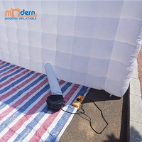 Tente Murale Gonflable Publicitaire Portable avec Éclairage LED, Toile Oxford 210D, Pompe à Air Électrique pour Cabine Photo