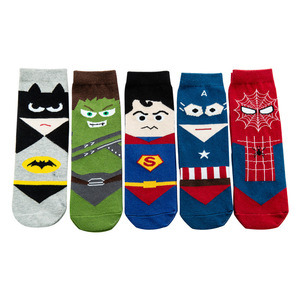 2025 Popular Superhero <strong>Spiderman</strong> Comics Children Cartoon Sox Cotton Young Boy Girl Kids Tube <strong>Socks</strong> - Product Image 1