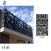 Revêtement mural décoratif au design moderne, panneau de façade en aluminium découpé au laser, écran pare-soleil perforé