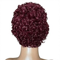 Perruque Lace Front HD Transparente 13x4 pour Cheveux Humains Courts Frisés Crépus, Pré-Pluckée, Nœuds Blanchis, Sans Colle, pour Femmes Noires