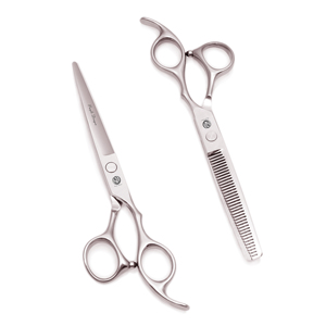 Gunting pangkas rambut baja Jepang, gunting salon profesional, baja Jepang, pisau tajam, pegangan ergonomis, penipis tegangan dapat disesuaikan Z1006 - Product Image 6