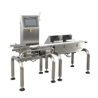 Báscula de Control de Peso Automática de Alta Velocidad para Líneas de Producción de Envasado de Snacks, Dulces, Productos de Panadería, Frutos Secos y Alimentos Embotellados