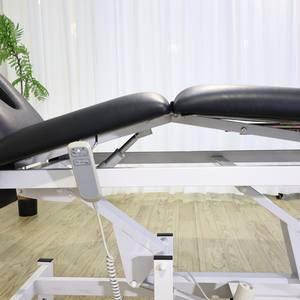 Lit de spa électrique de luxe avec structure métallique - Table de massage corporel complet pour usage en salle de sport et salon - Hauteur et dossier réglables - Product Image 3