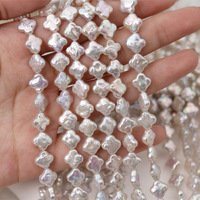 Perles de culture d'eau douce baroques en forme de trèfle à quatre feuilles de 8 mm, en vrac, pour la création de bijoux fantaisie faits main, colliers, boucles d'oreilles et artisanat.
