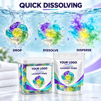 Capsules de lessive 6 en 1, 12g, multi-chambres, formule liquide complète, marque privée pour marques de détail haut de gamme