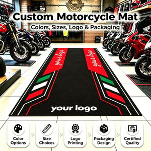 Alfombra para Motocicleta |   Tapete Multiusos para Taller, Tapete Resistente para Motocicletas, Apto para Áreas <span class=keywords><strong>de</strong></span> Trabajo en Talleres <span class=keywords><strong>de</strong></span> Reparación y Estacionamientos - Product Image 1