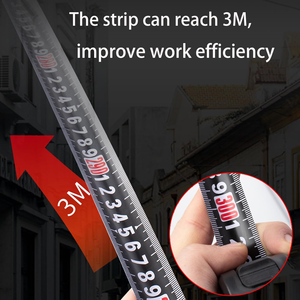 Mètre Ruban Publicitaire Personnalisé <span class=keywords><strong>3m</strong></span> 5m 10m Portable Épaissi en Acier Noir et Doré avec Logo Personnalisé - Product Image 5