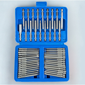 Screwdriver Bit Set 50 Piece 1/4 In Steel Bits For Home Maintenance <b>Tool</b> Case - Product Image 1