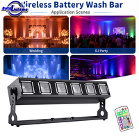 Projecteur de scène sans fil DMX 6x18W pour mariage, discothèque, fête, événement