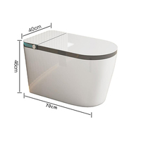 Bidet électrique de salle de bain avec sortie universelle S-trap 60-400mm et sortie universelle P-trap 180mm pour cuvette de toilettes