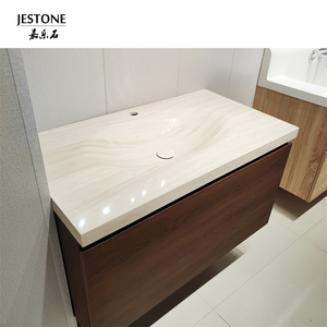 Guangdong lavanderia superficie solida <span class=keywords><strong>lavabo</strong></span> a mano fornitori lavelli da bagno moderni - Product Image 4