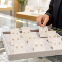 Carte de présentation de boucles d'oreilles personnalisée en papier grainé plantable avec graines, mini présentoir à bijoux, vente en gros en vrac