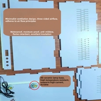 Enclos pour reptiles, thermostat intelligent, ventilateur, boîte de chauffage, matériau PVC, utilisation intérieure/extérieure, dragons barbus, caméléons