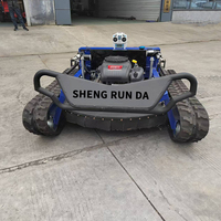 Tondeuse à gazon autonome commerciale à 4 temps avec GPS 608cc avec lame à neige pour vergers de qualité industrielle, inter-rangs, fermes, pâturages