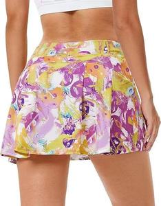 Falda Deportiva Plisada Ligera para Mujer con Bolsillo y Shorts para Tenis, Golf y Pickleball, Ropa de Entrenamiento con Logo en la Cintura Delantera - Product Image 6