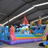 Château gonflable d'intérieur pour enfants avec toboggan Château gonflable et équipement d'amusement intérieur pour enfants