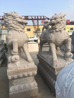 Sculpture de nuage à double dragon en marbre blanc, relief de dragon porte-bonheur, statue en pierre sculptée à la main, résistante aux intempéries, pour extérieur