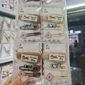 Ai Lian Ni Kitty <b>Plush</b> Hair Clip 10 Cm Duckbill Clip For Girls Daily Use Star Element Mix Color - Product Image 3