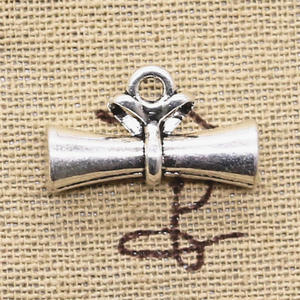 Breloques diplôme d'études supérieures degré 22x13mm tibétain argent couleur pendentifs Antique fabrication de bijoux bricolage artisanat fait main - Product Image 6