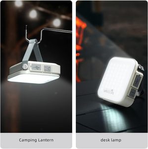 WARSUN lentera berkemah isi ulang LED, bahan ABS 1000LM luar ruangan & dalam ruangan portabel pengisian daya matahari - Product Image 4