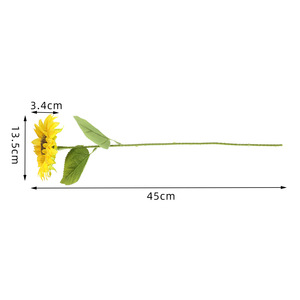 Bouquet de tournesols artificiels 30cm-100cm, fleurs en soie pour la décoration de bureau et de salon - Product Image 5
