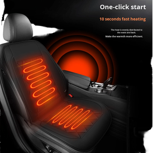 Cojín de Asiento Calefactable Inteligente de Cuero de 12V para Conductor y Pasajero, para Invierno, YM-01 Cojín de Asiento de Coche Calefactable de Cuero Inteligente - Product Image 1
