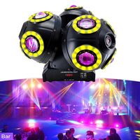 Lampe de scène LED rotative Planet No 3 Ball, pleine couleur, à tête mobile, pour discothèque, bar, KTV, lampe d'ambiance, contrôle DMX512, en aluminium